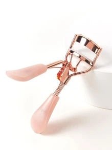 BASIC LIVING Rose Gold Eyelash Curler With Pink Handle - {{ Sheglam_Qatar }}