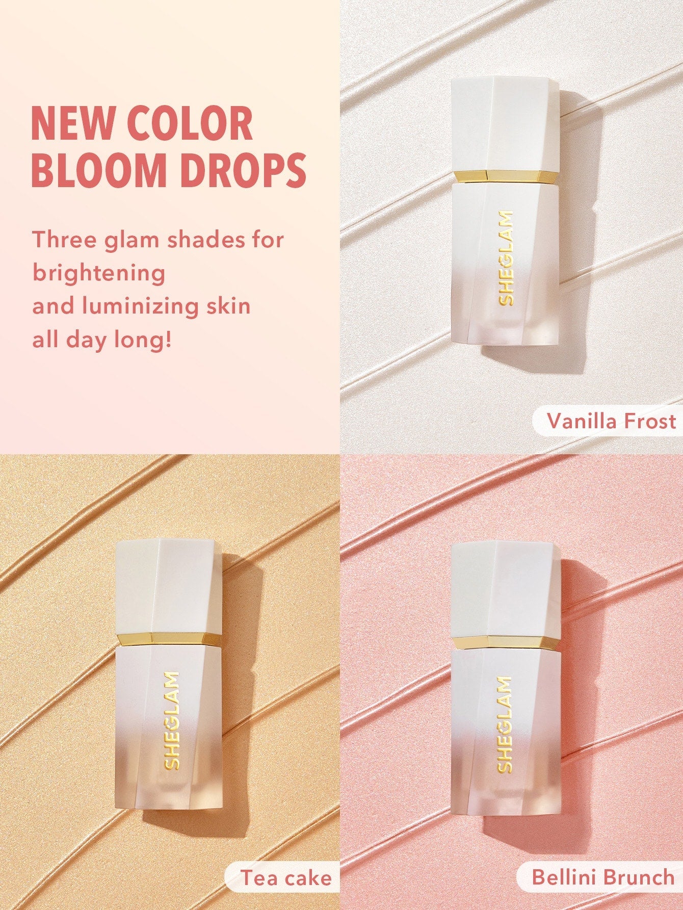 Glow Bloom Liquid Highlighter-Bellini Brunch - {{ Sheglam_Qatar }}