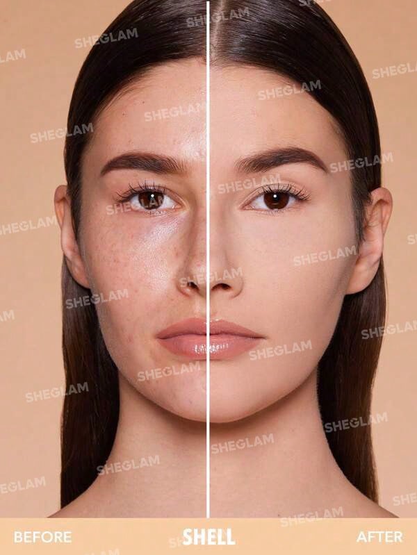 Skin-Focus High Coverage Powder Foundation-Shell