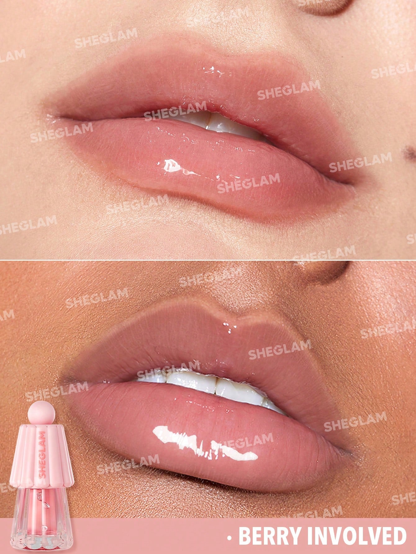 Jelly Wow Hydrating Lip Oil-Berry Involved - {{ Sheglam_Qatar }}