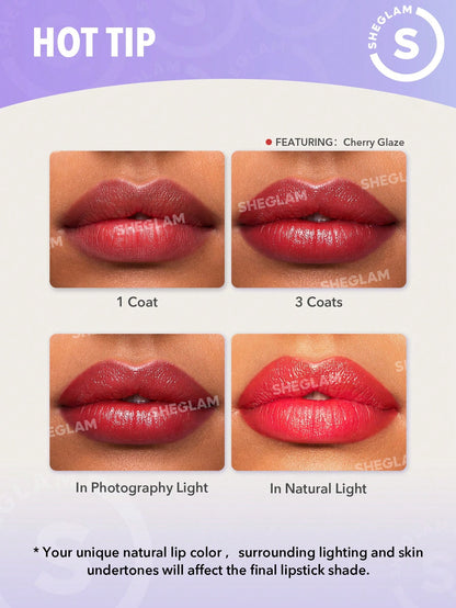 Glam 101 Sheer Tinted Lipstick & Liner Duo - {{ Sheglam_Qatar }}