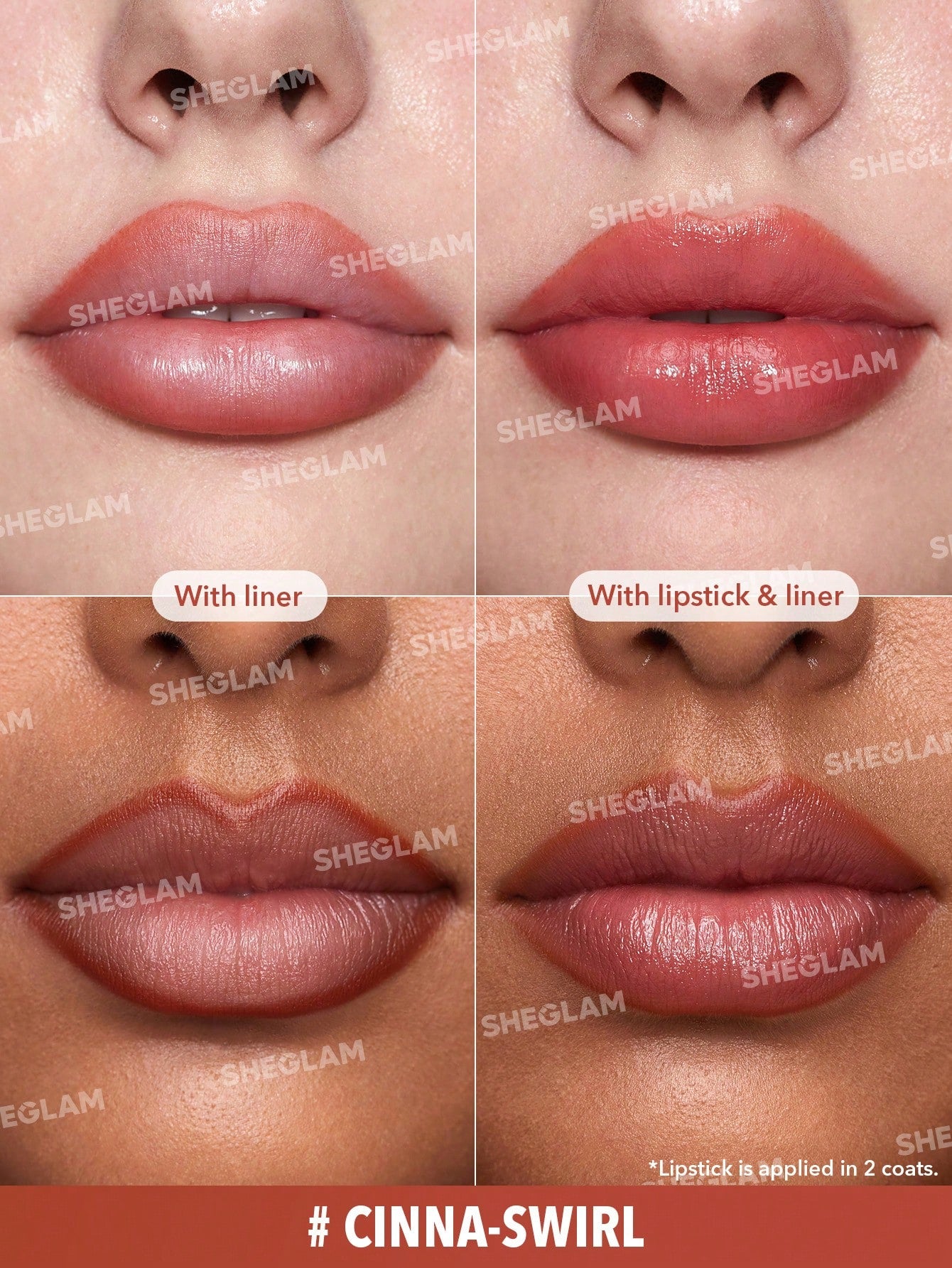 Glam 101 Sheer Tinted Lipstick & Liner Duo - {{ Sheglam_Qatar }}