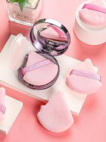 1pc Reusable Triangle Makeup Sponge, Multi-Functional Cosmetic Tool For Foundation, Primer, BB Cream, Sunscreen, Cushion, And Blush - A Perfect Replacement For Makeup Brushes, Frees Up Your Hands - {{ Sheglam_Qatar }}