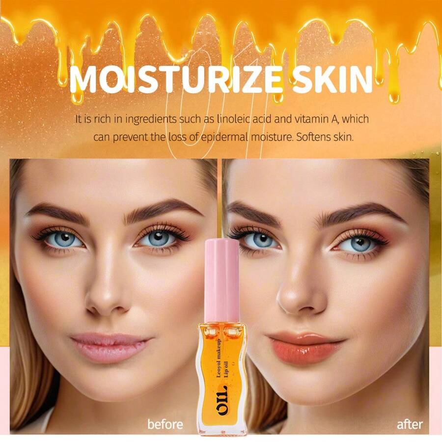 Lip Oil friut honey essence lasting moisturizing lightens lip lines lip gloss transparent pearlescent lip glaze - {{ Sheglam_Qatar }}