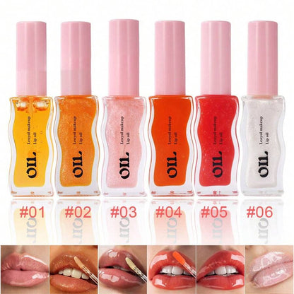 Lip Oil friut honey essence lasting moisturizing lightens lip lines lip gloss transparent pearlescent lip glaze - {{ Sheglam_Qatar }}