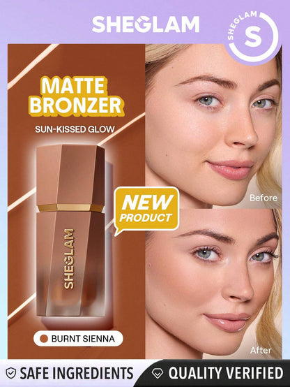 Sun Beam Matte Liquid Bronzer - {{ Sheglam_Qatar }}