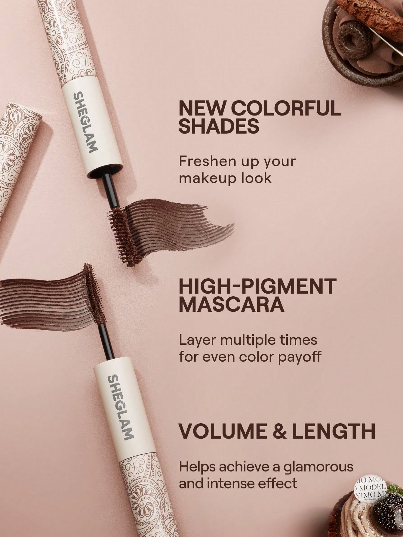 All-In-One Volume & Length Mascara-Waterproof Macchiato - {{ Sheglam_Qatar }}