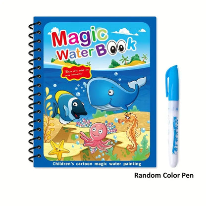 Educational Magic Water Drawing Book for Ages 3+