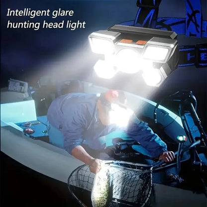 Brilliant Fire Portable 5LED Headlight - {{ Sheglam_Qatar }}