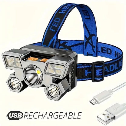 Brilliant Fire Portable 5LED Headlight - {{ Sheglam_Qatar }}